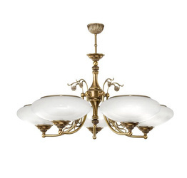 Żyrandol Kutek Casamia Klosz CAS-ZW-5(P) Patyna