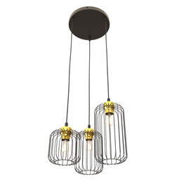Lampa Wisząca Emibig Vander 3prem Bl Gold (1364/3PREM)