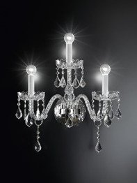 Italamp Romantic 165/AP3 Kinkiet transparentny/chrom