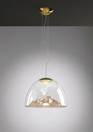 AXO Light Zwis Mountain View SP bursztynowo-złoty LED