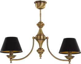 Lampa wisząca Kutek San Marino SAN-ZW-2(P/A)CR Patyna