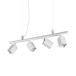 Żyrandol Ideal Lux Dynamite Sp4 Square Bianco 367453