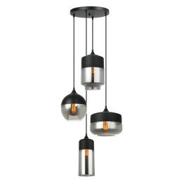 Italux Molina MDM-4364/4 BK+SG Lampa wisząca