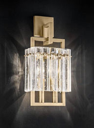 Lampa ścienna Masiero Crek A2 mosiądz