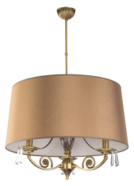 Żyrandol Kutek Monza MON-ZWD-3(P/A) Patyna