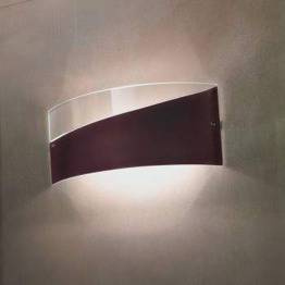 Lampade Italiane CAPOCABANA prawy brąz Lampa Ścienna