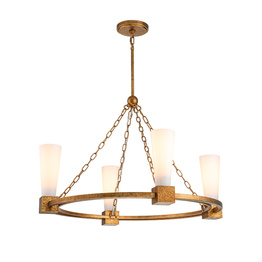 Żyrandol Elstead Lighting KRISTY4-DG-OPAL