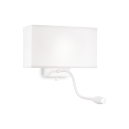 Lampa Ścienna Ideal Lux Hotel Ap2 All White 215693