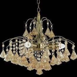 Elem Monte Carlo 6246/3 21QG mosiądz Żyrandol kryształowy