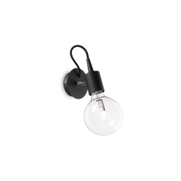 Oprawa Ścienna Ideal Lux Edison Ap1 Nero 148908