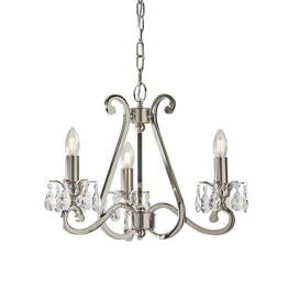 Nowoczesny zwis Oksana 3 Polerowany UL1P3N Nikiel Interiors