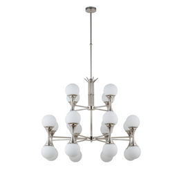 Lampa wisząca BAR-ZW-8+4(BN) Kutek Bari błyszczący nikiel