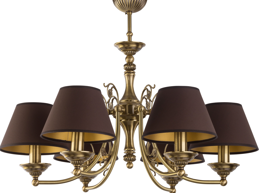 Stylowy Żyrandol Kutek Casamia CAS-ZW-6(P/A) Patyna