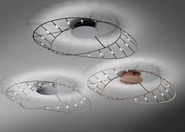 Sforzin Tesa Piccola Nero Lampa sufitowa nowoczesna LED