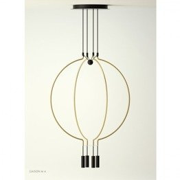 Zwis LED Axo Light Liaison Mr złoto-czarny