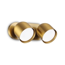 Lampa Ścienna Ideal Lux Dodo Ap2 Ottone 327921