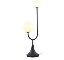 Jupiter Lampa Stołowa SELEN czarna 2-punktowy klosz biały 1950