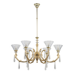 Lampa wisząca Kutek Żyrandol PRI-ZW-6(Z) Prima