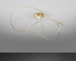 AXO Light Plafon Hoops PL 2 złoty LED