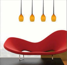 AZzardo IZZA 4 bursztynowa Lampa Wisząca