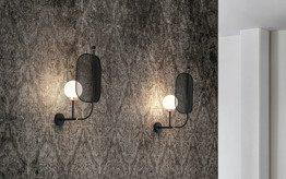 Lampa ścienna Masiero Papilio A1 G czarna