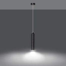 LUNA 1 BLACK lampa wisząca czarny (956/1) - Emibig