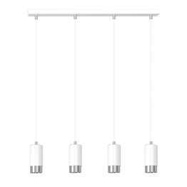 FUMIKO 4 WH/CHROME lampa wisząca biały-Chrom (814/4) - Emibig