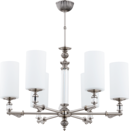 Lampa wisząca Kutek Merano MER-ZW-6(N) Nikiel