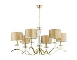 Stylowy Żyrandol Kutek Averno AVE-ZW-6 (Z/A) Złoto