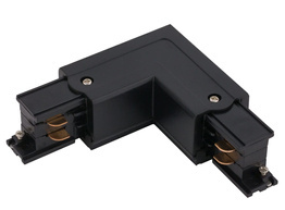 Lącznik Kątowy 8706  Lewy Ctls Power L Connector Czarny Nowodvorski
