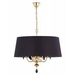 Czarno-złota lampa wisząca Jupiter Egida 1796