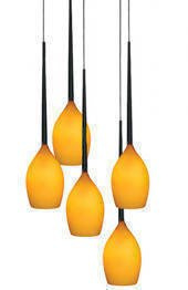 AZzardo IZZA 5 AZ1231 bursztynowa Lampa Wisząca