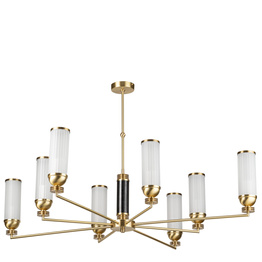 Lampa wisząca Kutek Żyrandol IZA-ZW-4+4(P/1)B Izano