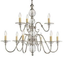 Zwis Interiors CA20P9N Tilburg 9 Polerowany Nikiel