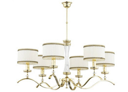 Stylowy Żyrandol Kutek Averno AVE-ZW-6 (Z/A) Złoty