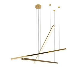 Żyrandol Nowoczesny Złoty MaxLight Trio P0426D Ściemiana