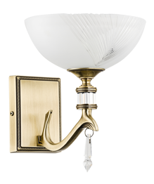 Ekskluzywna lampa ścienna Kutek Farini FAR-K-1(P) Patyna