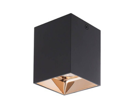 Oprawa Sufitowa Berella Light Piri 1 BK+CO BL5161 Czarno Miedziana