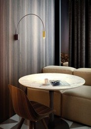 Lampa ścienna Estiluz Volta A-3530 czarno-złota