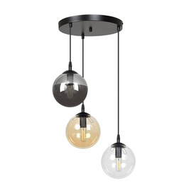 COSMO 3 BL PREMIUM MIX lampa wisząca czarny (714/3PREM) - Emibig