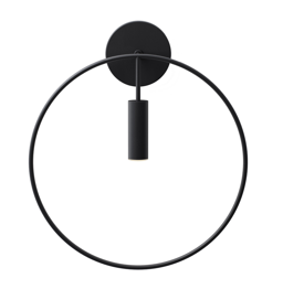 Lampa ścienna Estiluz Revolta A-3630  czarna