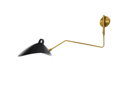 Lampa ścienna loft Berella Light Estra 1 BK/CO BL5476