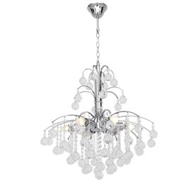 Elem Monte Carlo 6247/6 8C chrom Żyrandol kryształowy