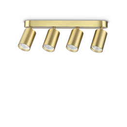 Lampa Sufitowa Ideal Lux Dynamite Pl4 Linear Round Ottone 371351