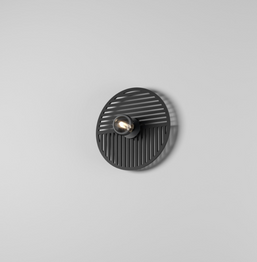 Czarna lampa ścienna IKI AQform 26561-0000-U8-PH-G2