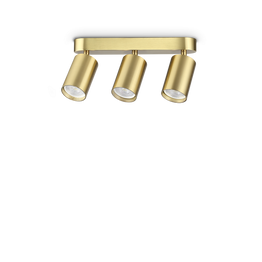 Lampa Sufitowa Ideal Lux Dynamite Pl3 Linear Round Ottone 371269