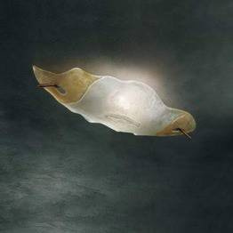 Sillux FIRENZE LS 5/212 bursztynowy/miedziany 75 x 30 cm Lampa Sufitowa