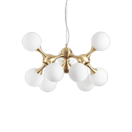 Lampa włoska Ideal Lux Nodi SP9 kolor mosiądzu 241036