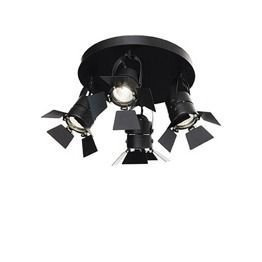 Ideal Lux Ciak PL 4 Plafon czarny