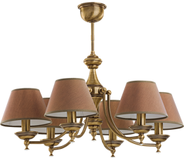 Żyrandol Kutek San Marino SAN-ZW-6(P/A)CR Patyna